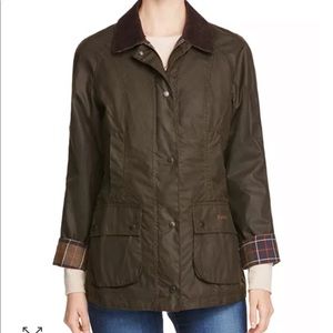Barbour Beadnell Green Jacket with Hood